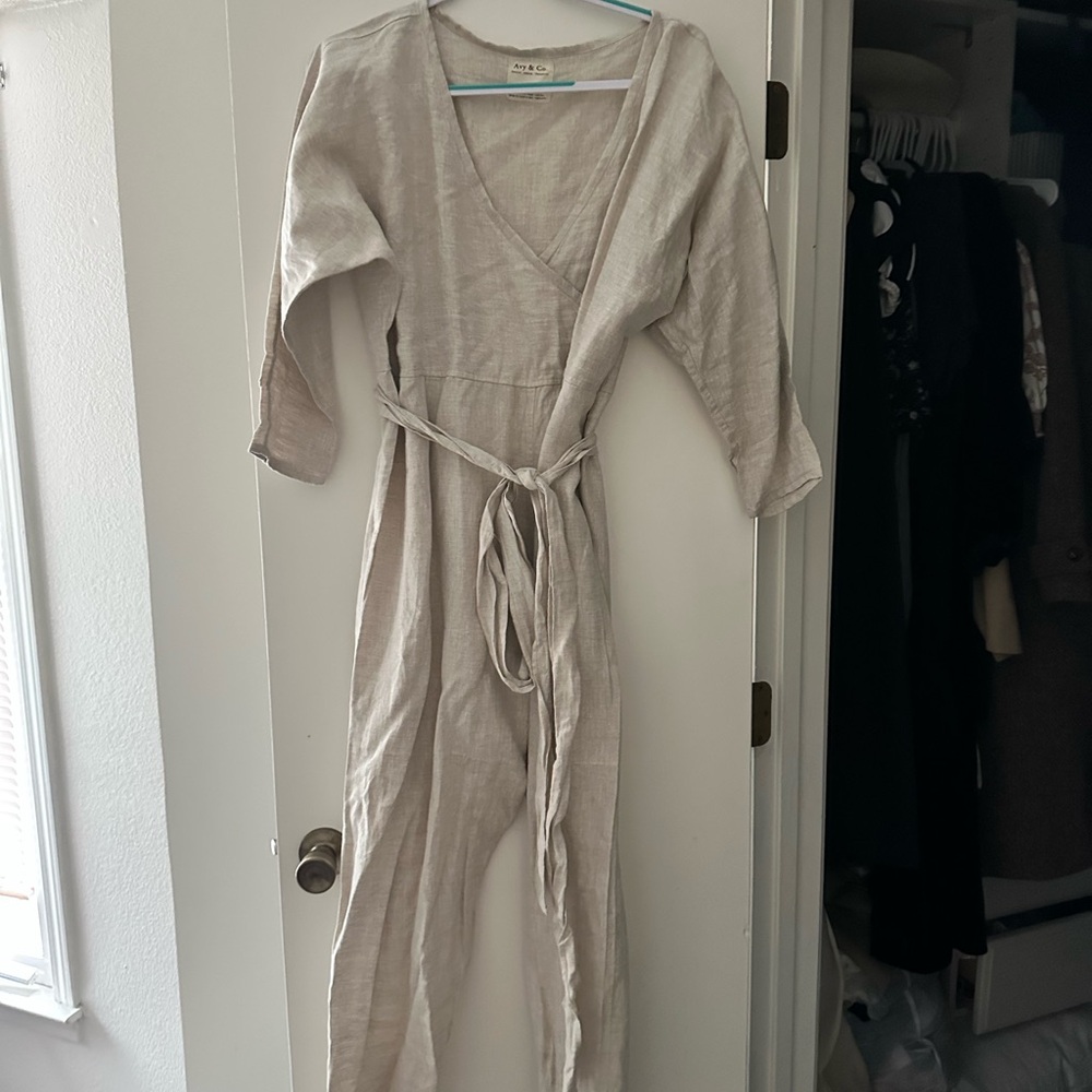 Tan jumpsuit